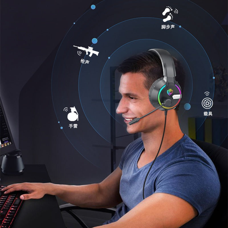 Cuffie Gaming Cablate RGB con Microfono – Soulbytes S19