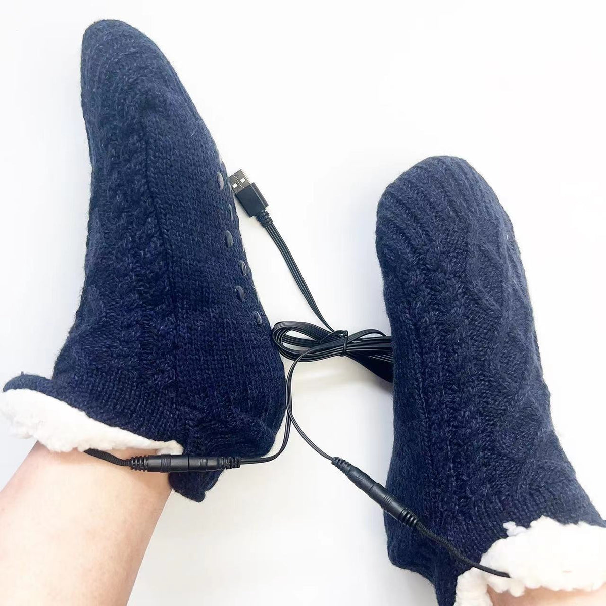 Calzini Riscaldanti USB – Scalda Piedi Elettrico Invernale Unisex Taglia Unica
