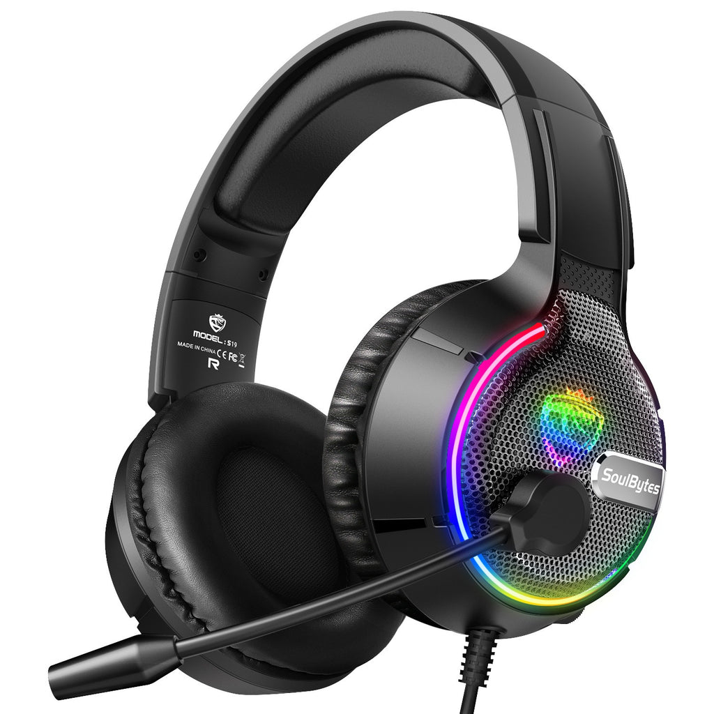 Cuffie Gaming Cablate RGB con Microfono – Soulbytes S19