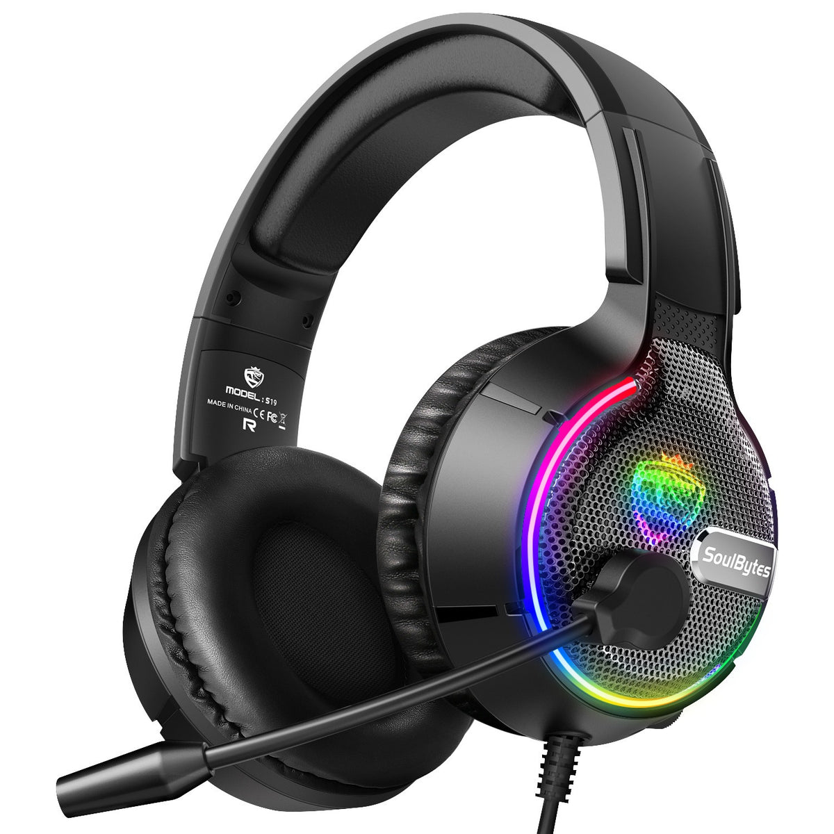Cuffie Gaming Cablate RGB con Microfono – Soulbytes S19