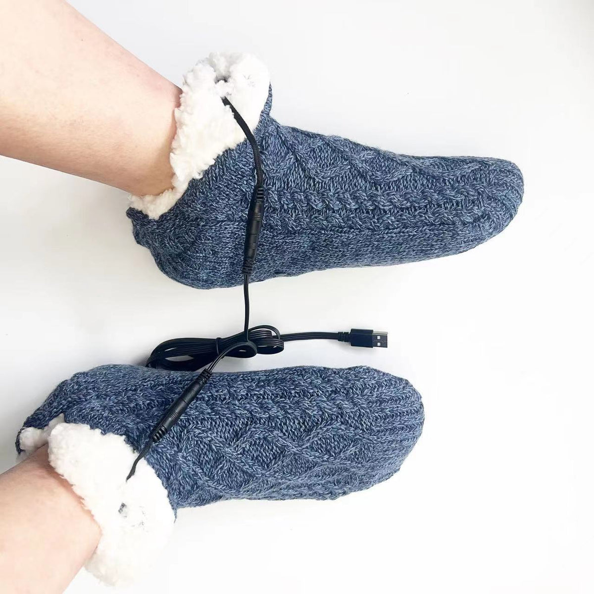 Calzini Riscaldanti USB – Scalda Piedi Elettrico Invernale Unisex Taglia Unica
