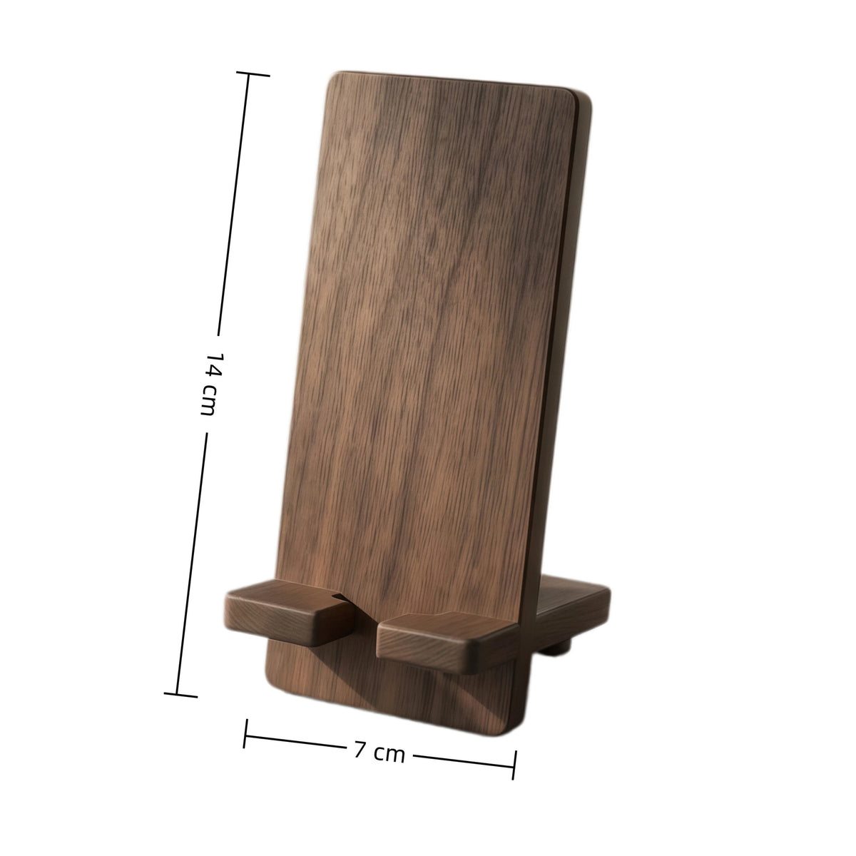 Supporto in Legno Massiccio per Smartphone – Stand Desktop