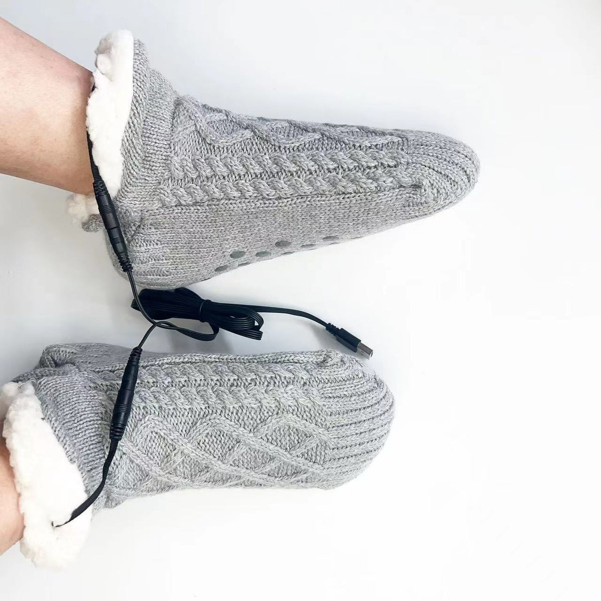 Calzini Riscaldanti USB – Scalda Piedi Elettrico Invernale Unisex Taglia Unica