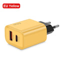 Caricatore 55W Super Ricarica Rapida – Doppia Porta USB-C e USB-A – Compatibile iPhone, Samsung e Huawei – Spina EU/US