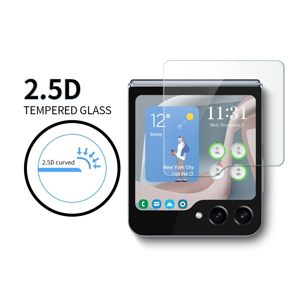 Pellicola Vetro Temperato 9H Anti-Spia per Galaxy Z Flip