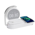 Stazione di Ricarica Wireless 3-in-1 – Sveglia e Luce Notturna