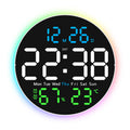 Orologio da Parete Digitale LED 10" – Sveglia e Temperatura