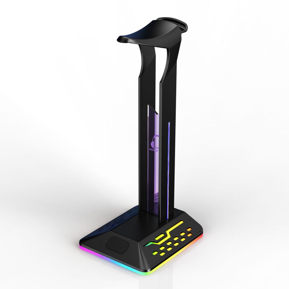 Porta Cuffie da Scrivania con Illuminazione RGB LED