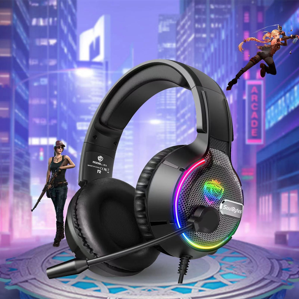 Cuffie Gaming Cablate RGB con Microfono – Soulbytes S19