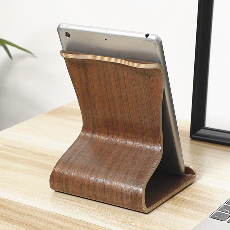 Supporto in Legno per Laptop – Scrivania Laterale con Ricarica