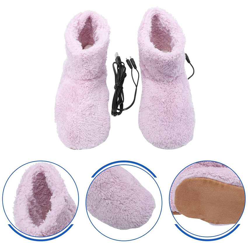Stivali Riscaldanti USB – Pantofole Invernali Riscaldate Unisex in Velluto