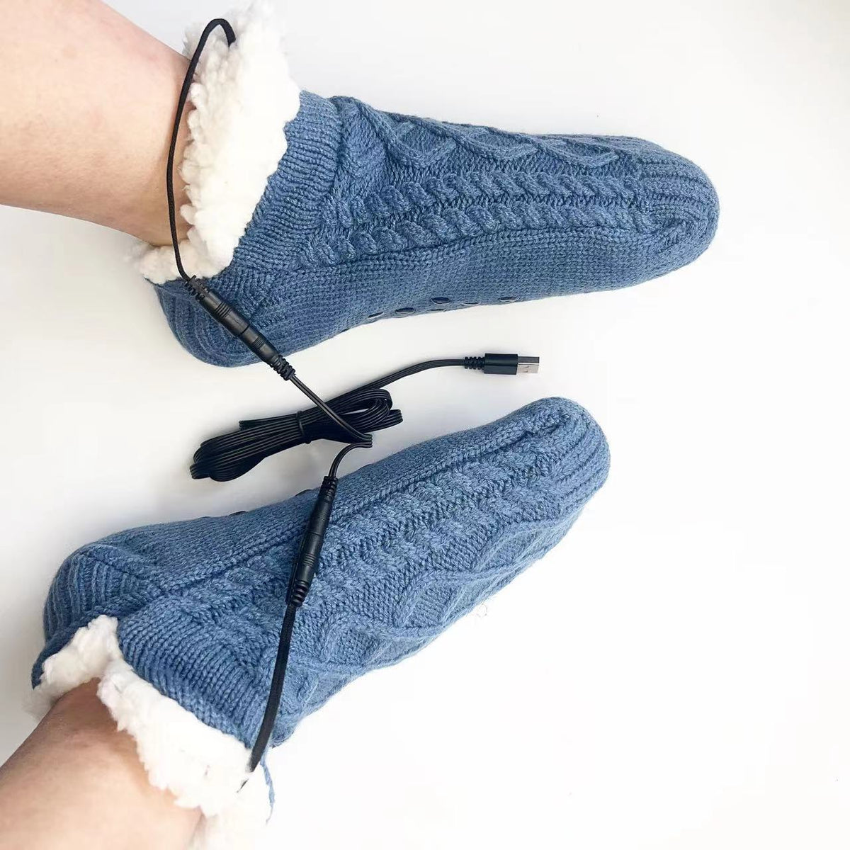 Calzini Riscaldanti USB – Scalda Piedi Elettrico Invernale Unisex Taglia Unica