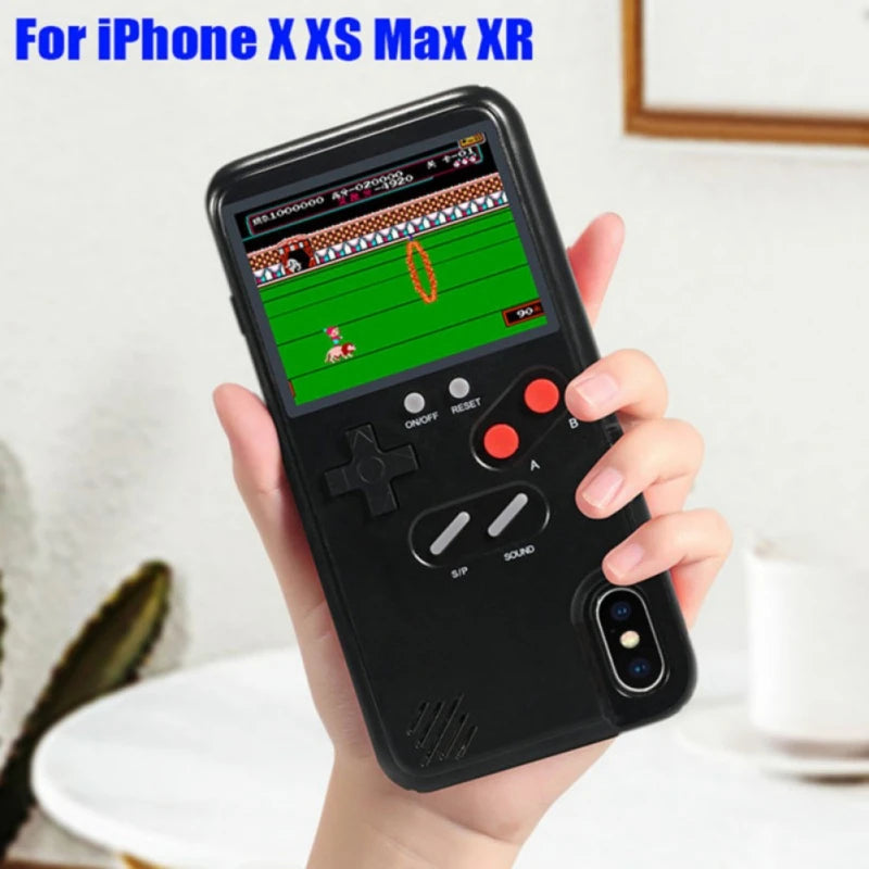 Cover Gameboy per iPhone – Silicone con 36 Giochi Retro