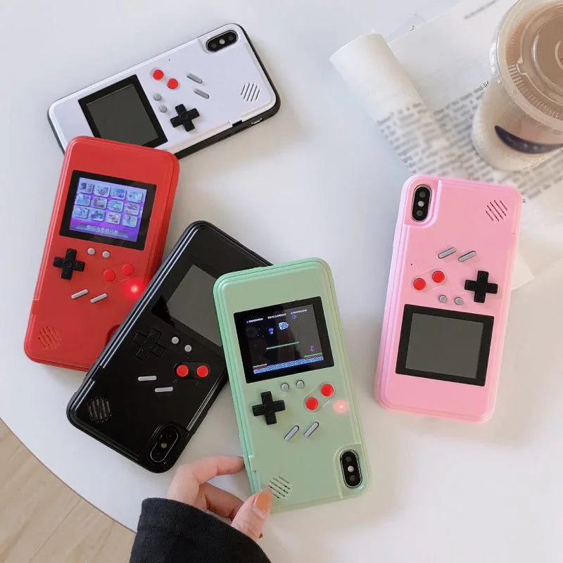 Cover Gameboy per iPhone – Silicone con 36 Giochi Retro