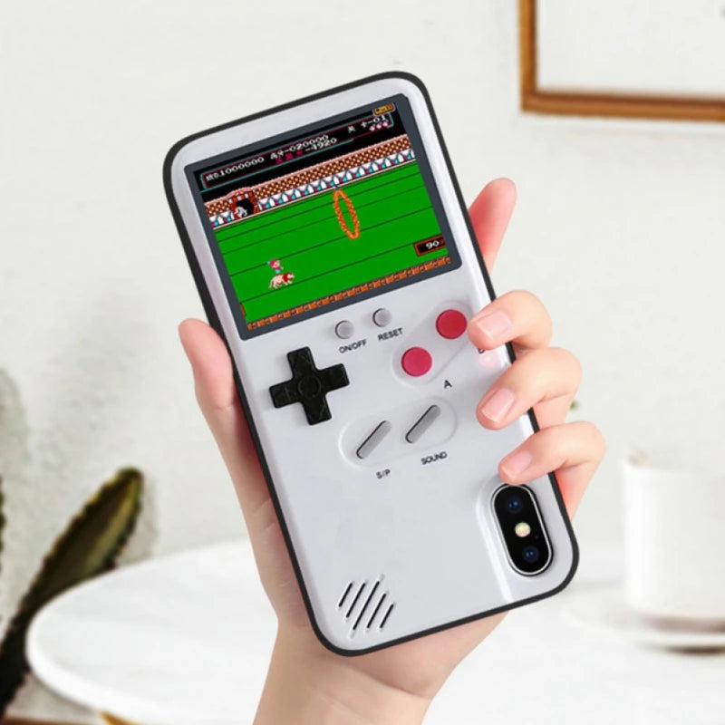 Cover Gameboy per iPhone – Silicone con 36 Giochi Retro