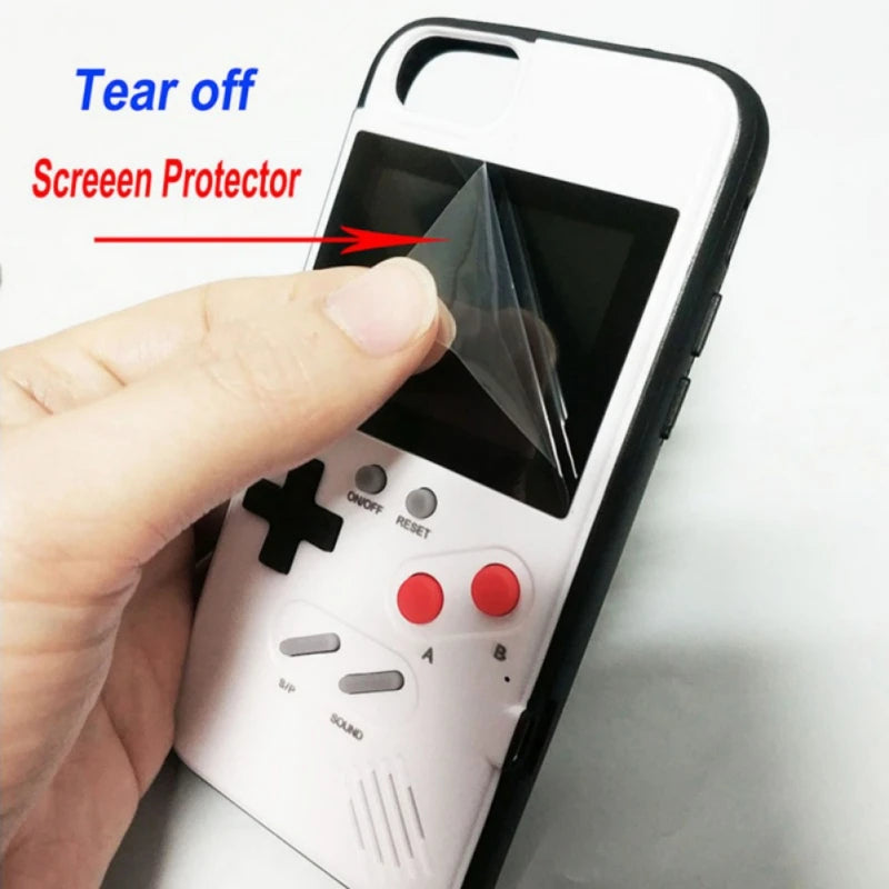 Cover Gameboy per iPhone – Silicone con 36 Giochi Retro